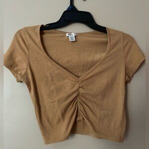 Bozzolo Orange Crop Top